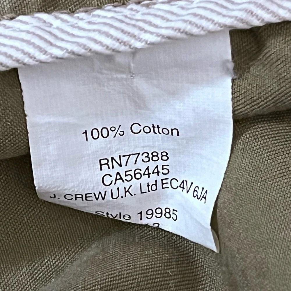 J. Crew Boyfriend Fatigue Parka Field Cargo Jacket Utility Green XS